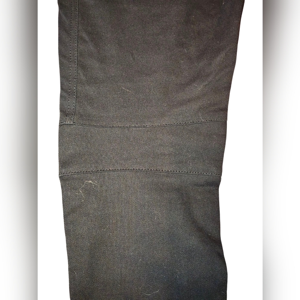 Ralph Lauren Purple Label 32 Black Cargo Biker Moto Zipper Jeans Italy Rare - Picture 4 of 11